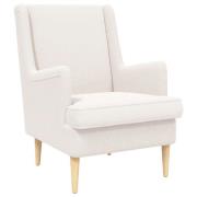 vidaXL fåtölj Kräm Sjöfåls tyg