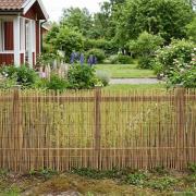 vidaXL Trädgårdsstängsel Karbomiserad 400 x 100 cm Vass