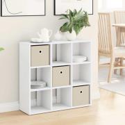 vidaXL Sideboard med låda Vit 73,5 x 24 x 69,5 cm