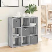 vidaXL Sideboard med låda Grå Sonoma 73,5 x 24 x 69,5 cm