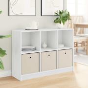 vidaXL Sideboard med låda Vit 102 x 32 x 73,5 cm