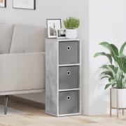 vidaXL Sideboard med låda Betonggrå 25,5 x 22 x 69,5 cm