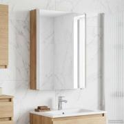 vidaXL Badrumsspegelskåp Artisan Ek 43 x 11,5 x 60,5 cm