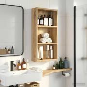 vidaXL Badrumsväggskåp Artisan Ek 30 x 10 x 60,5 cm Konstruerat trä