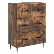 vidaXL Lådans skåp Rökt ek 66 x 34,5 x 89,5 cm Konstruerat trä