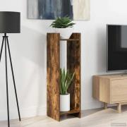 vidaXL Växtställ med hylla Rökt Ek 30 x 30 x 100 cm Konstruerat trä