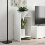 vidaXL Växtställ med hylla 2 pcs Vit 30 x 30 x 60 cm Konstruerat trä