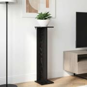 vidaXL Växtställ 2 pcs Svart Ek 25 x 25,5 x 100,5 cm Konstruerat trä