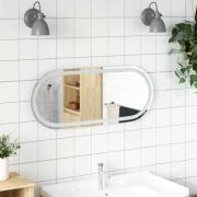 vidaXL Badrumsspegel LED 90x40 cm oval