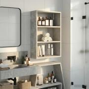 vidaXL Badrumsväggskåp BetongGrå 40 x 16 x 62,5 cm Konstruerat trä