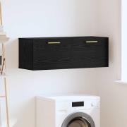 vidaXL Väggskåp Svart ek 100 x 36.5 x 35 cm Konstruerat trä