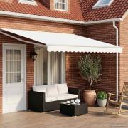 vidaXL Elektrisk Retraktabel Markis Vit 5 x 3 m