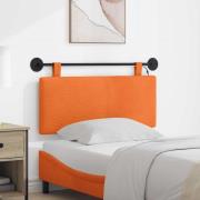 vidaXL Hängande sänggavel Med LED-lampa Orange Kordread tyg