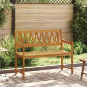 vidaXL Utomhusbänk Naturlig 110 x 55,5 x 90 cm Massivt Akaciaträ
