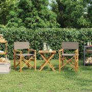 vidaXL Matstol 56 x 54 x 87 cm 100% Polyester Solid-Teak