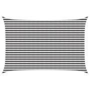 vidaXL Solsätt segel Antracit och vitt 3 x 4 m HDPE