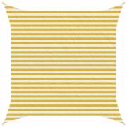 vidaXL Solsätt segel Gul och Vit 3 x 3 m HDPE