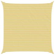 vidaXL Solsätt segel Gul och Vit 6 x 6 m HDPE