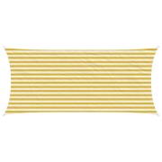 vidaXL Solsätt segel Gul och Vit 2 x 4 m HDPE