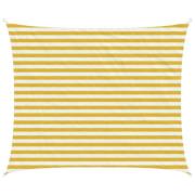 vidaXL Solsätt segel Gul och Vit 2,5 x 3,5 m HDPE