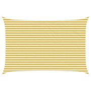 vidaXL Solsätt segel Gul och Vit 3 x 4 m HDPE