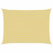 vidaXL Solsätt segel Gul och Vit 5 x 7 m HDPE