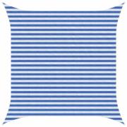 vidaXL Solsätt segel Blå och Vit 3,6 x 3,6 m HDPE