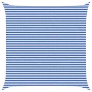 vidaXL Solsätt segel Blå och Vit 7 x 7 m HDPE