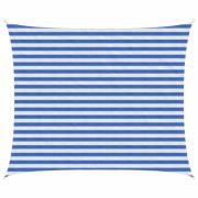 vidaXL Solsätt segel Blå och Vit 2,5 x 3,5 m HDPE