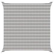 vidaXL Solsätt segel Ljusgrå och vit. 4 x 4 m HDPE