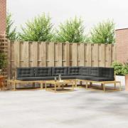 vidaXL Utomhussoffset med kudde Vit 79 x 79 x 37 cm Polyester