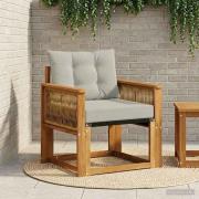 vidaXL Utomhussoffa Massivt Akaciaträ Naturlig