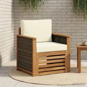 vidaXL Utomhus Mellansoffa Naturlig