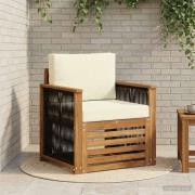 vidaXL Utomhus Mellansoffa Naturlig