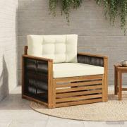 vidaXL Utomhus Mellansoffa Naturlig