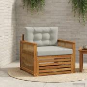 vidaXL Utomhus Mellansoffa Naturlig