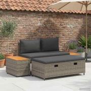 vidaXL Utomhussoffset 4-Antal sittplatser 4 pcs 55 x 30 x 39 cm