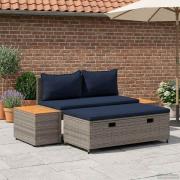 vidaXL Utomhussoffset 4-Antal sittplatser 4 pcs 55 x 30 x 39 cm