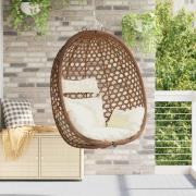 vidaXL Hängande äggstol utan stativ konstrotting 92 x 57,5 x 110 cm