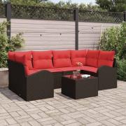 vidaXL Trädgårdsoffset Brun 55 x 55 x 37 cm konstrotting