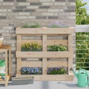 vidaXL Blomlådor för Euro-pallar 24 pcs Ljusgrå 36 x 13,5 x 9,5 cm