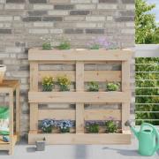 vidaXL Blomlådor för Euro-pallar 24 pcs Ljusgrå 13,5 x 9 x 9,5 cm