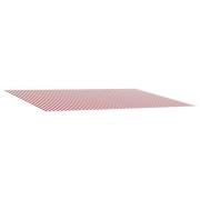 vidaXL Markisväv Röd och Vit 500 × 350 cm Polyester