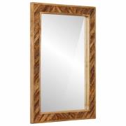 vidaXL Spegel Väggmonterad med spegel Brun 70 x 50 x 3 cm Glas