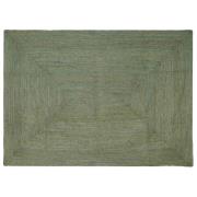 vidaXL Områdesmattor Rektangulär Olivgrön 160 x 230 cm Jute
