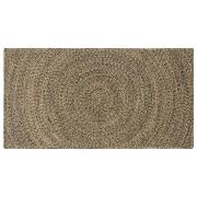 vidaXL Områdesmattor Naturlig och svart 60 x 110 cm Jute
