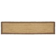 vidaXL Områdesmattor Grå 60 x 250 cm Jute