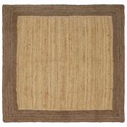 vidaXL Områdesmattor Grå 120 x 120 cm Jute