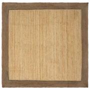 vidaXL Områdesmattor Grå 300 x 300 cm Jute