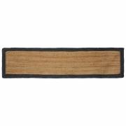 vidaXL Områdesmattor Mörkgrå 60 x 250 cm Jute